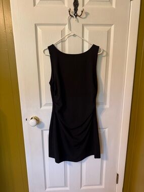 BHLDN Black Sleeveless Mini Dress